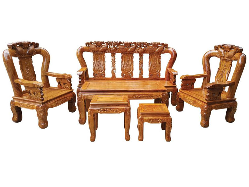 Phòng khách thêm ấn tượng với bàn ghế gỗ Mộc Xinh