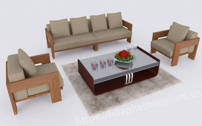 5 mẫu bàn ghế sofa gỗ phòng khách độc đáo năm 2018